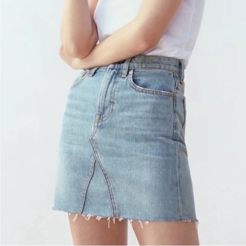 Everlane The Denim Reconstructed Skirt